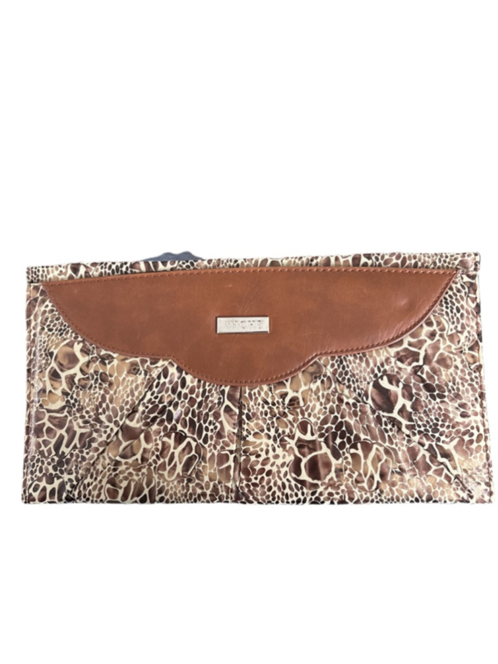 Women's Miche CoverOne Size Brown Beige Animal Print Clutch